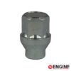 1/2 UNF lungh. 34 mm Dado chiuso con collare - Zincato bianco