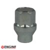 Dado chiuso con collare M12x1.25, lungh. 34 mm - Zincato bianco