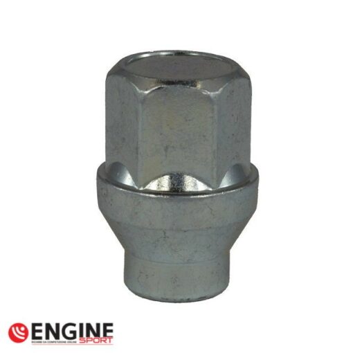 Dado chiuso con collare M12x1.25, lungh. 34 mm - Zincato bianco