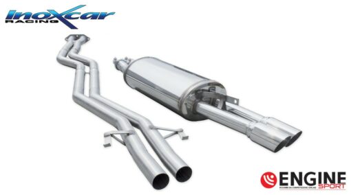 Tubo Sostituzione Catalizzatore + Tubo Centrale Diretto + Posteriore Uscita 2 x diam. 70 RACING