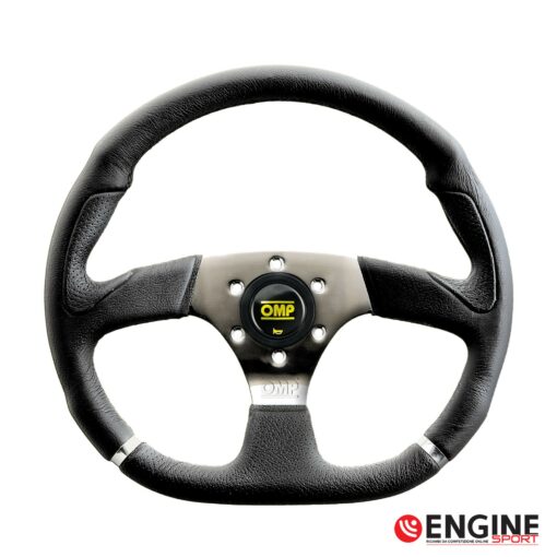 Volante OMP - CROMO - in Pelle Liscia