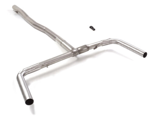 Tubo posteriore Gr. N inox sdoppiato per terminali estetici originali
 Linea maggiorata diametro 76 mm