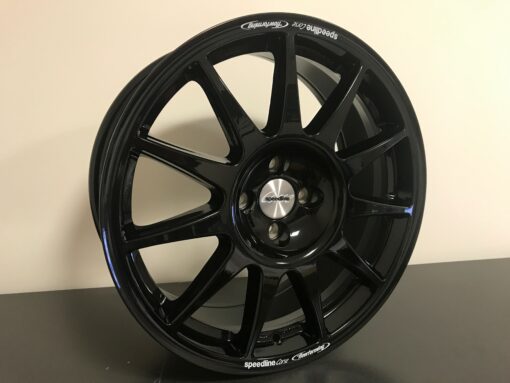 Turini 7x17 ET 35 4x100 Glossy Black - immagine 2